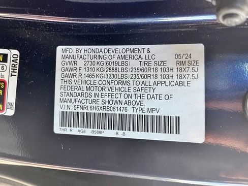 Used 2024 Honda Odyssey EX-L image 14
