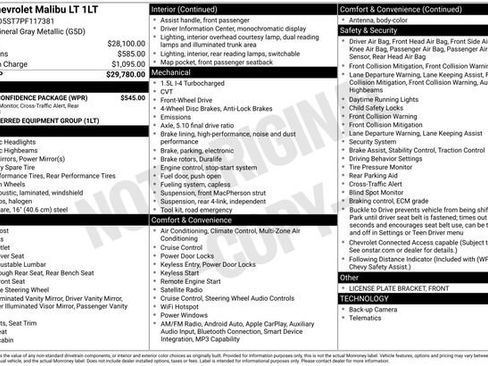 Certified 2023 Chevrolet Malibu LT w/ Driver Confidence Package FWD image 5