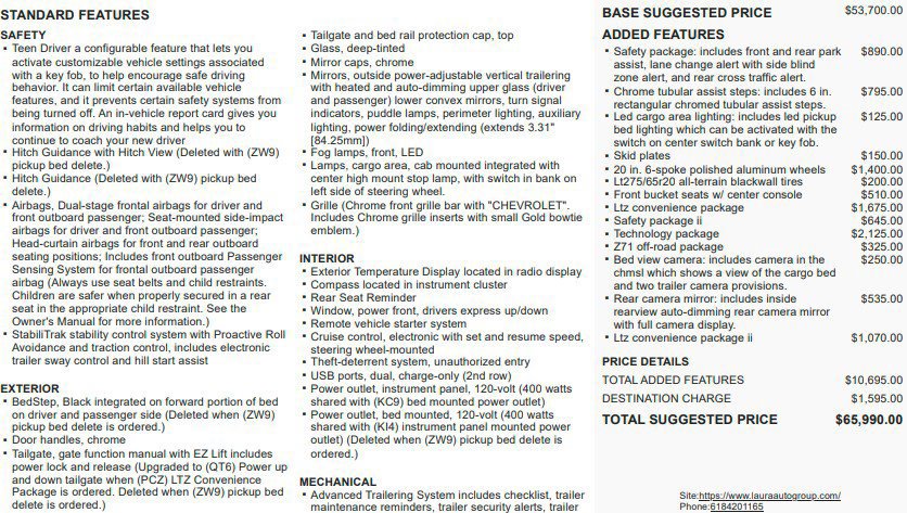 Certified 2020 Chevrolet Silverado 2500 LTZ w/ Technology Package AWD/4WD image 2