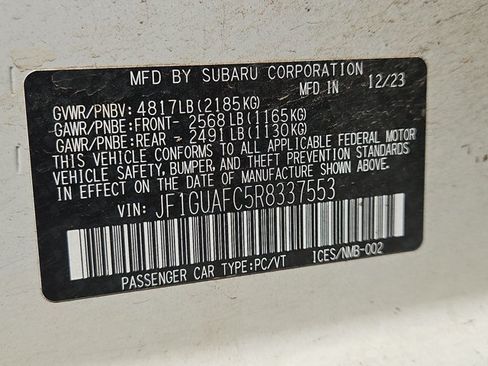 Used 2024 Subaru Impreza 2.0i Sport w/ Popular Package #1 AWD/4WD image 17