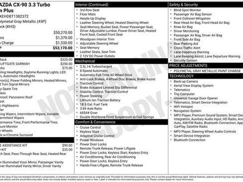 New 2026 MAZDA CX-90 3.3 Turbo w/ Premium Plus Pkg AWD/4WD image 27