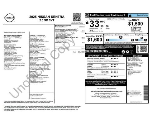Used 2025 Nissan Sentra SR w/ Midnight Edition FWD image 3