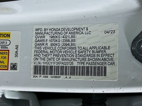 Used 2023 Honda Accord EX image 22
