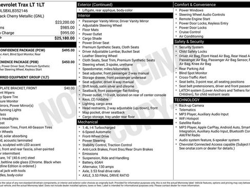 Used 2020 Chevrolet Trax LT w/ Driver Confidence Package FWD image 2