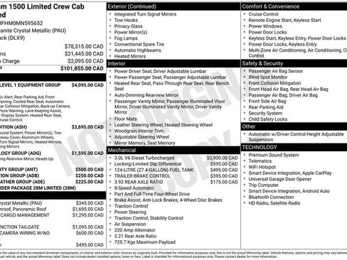 Used 2021 RAM 1500 Limited AWD/4WD image 44