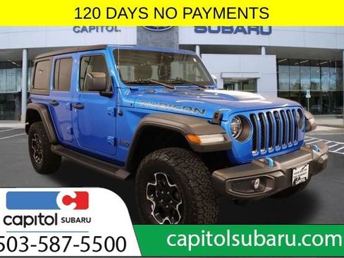 Used 2022 Jeep Wrangler Unlimited Rubicon 4xe w/ Cold Weather Group AWD/4WD image 1