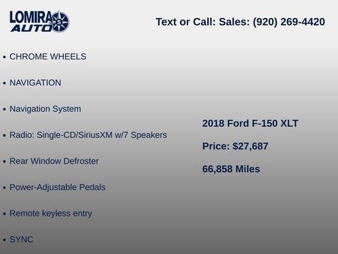 Used 2018 Ford F150 XLT w/ Equipment Group 302A Luxury AWD/4WD image 11