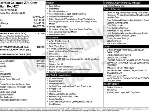 Used 2023 Chevrolet Colorado Z71 w/ Z71 Convenience Package 2 AWD/4WD image 10