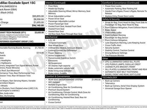 Used 2021 Cadillac Escalade Sport w/ Driver Assist Tech Package image 34