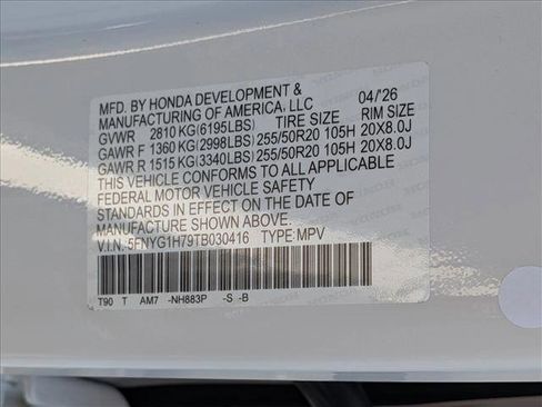 New 2026 Honda Pilot Touring image 20