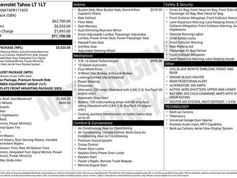 Used 2023 Chevrolet Tahoe LT w/ Luxury Package AWD/4WD image 49