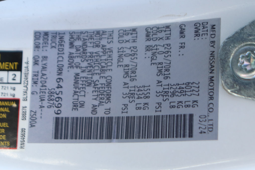 Used 2024 Nissan Frontier S w/ Technology Package RWD image 43