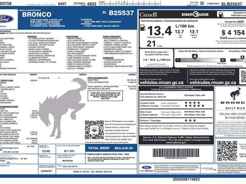 Used 2025 Ford Bronco Badlands AWD/4WD image 76