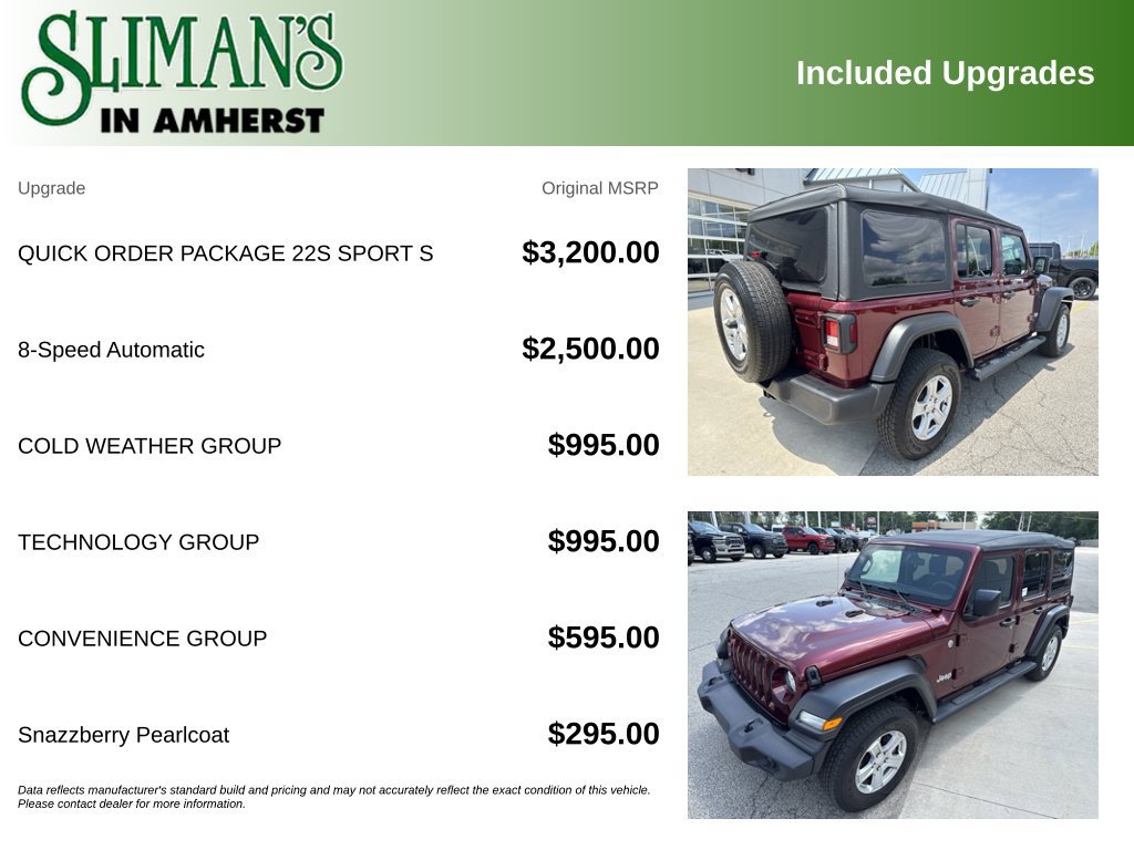 Used 2021 Jeep Wrangler Unlimited Sport AWD/4WD image 5