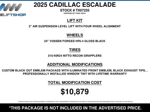 Used 2025 Cadillac Escalade ESV Sport Platinum image 2