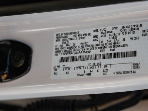 Used 2022 Ford F150 Raptor w/ Equipment Group 801A High image 28