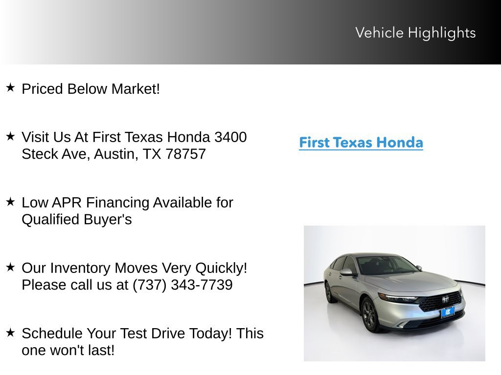 Used 2023 Honda Accord EX image 9