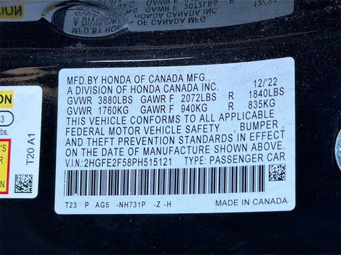 Used 2023 Honda Civic Sport image 29