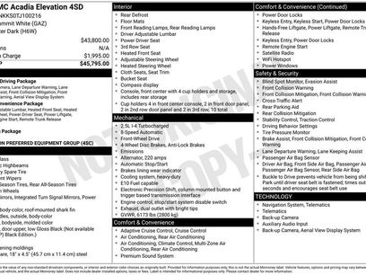 New 2026 GMC Acadia Elevation