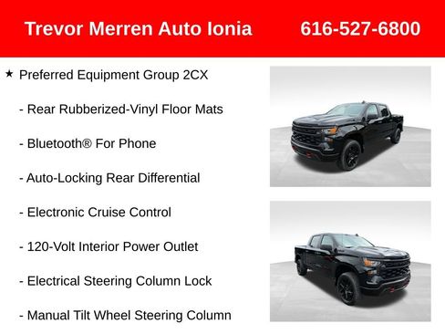 Used 2024 Chevrolet Silverado 1500 Custom Trail Boss w/ LPO, Dark Essentials Package AWD/4WD image 26