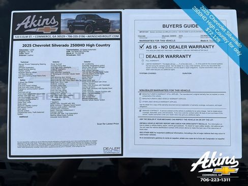Certified 2025 Chevrolet Silverado 2500 High Country w/ Midnight Edition AWD/4WD image 11