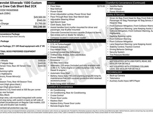 Used 2022 Chevrolet Silverado 1500 Custom Trail Boss image 1