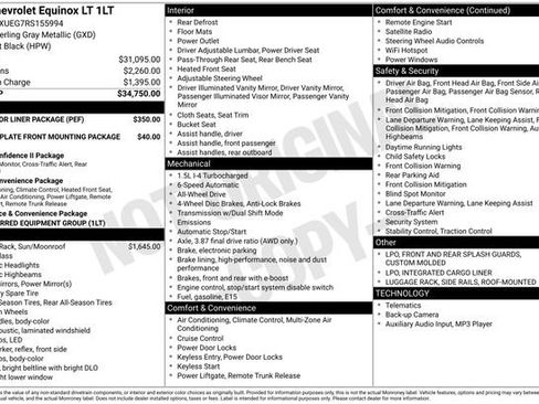 Certified 2024 Chevrolet Equinox LT w/ LPO, Floor Liner Package image 10