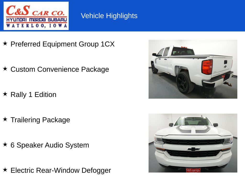 Used 2016 Chevrolet Silverado 1500 Custom w/ Rally 1 Edition AWD/4WD image 7