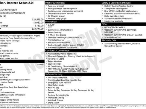 Used 2012 Subaru Impreza 2.0i Limited image 12