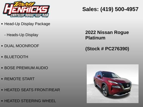 Used 2022 Nissan Rogue Platinum AWD/4WD image 12
