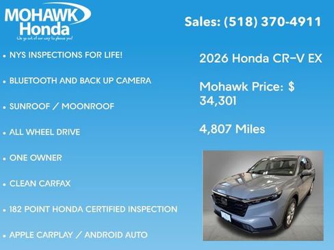 Certified 2026 Honda CR-V EX image 7