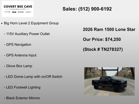 New 2026 RAM 1500 Lone Star AWD/4WD image 18