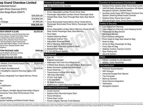 New 2025 Jeep Grand Cherokee Limited w/ Luxury Tech Group II image 2