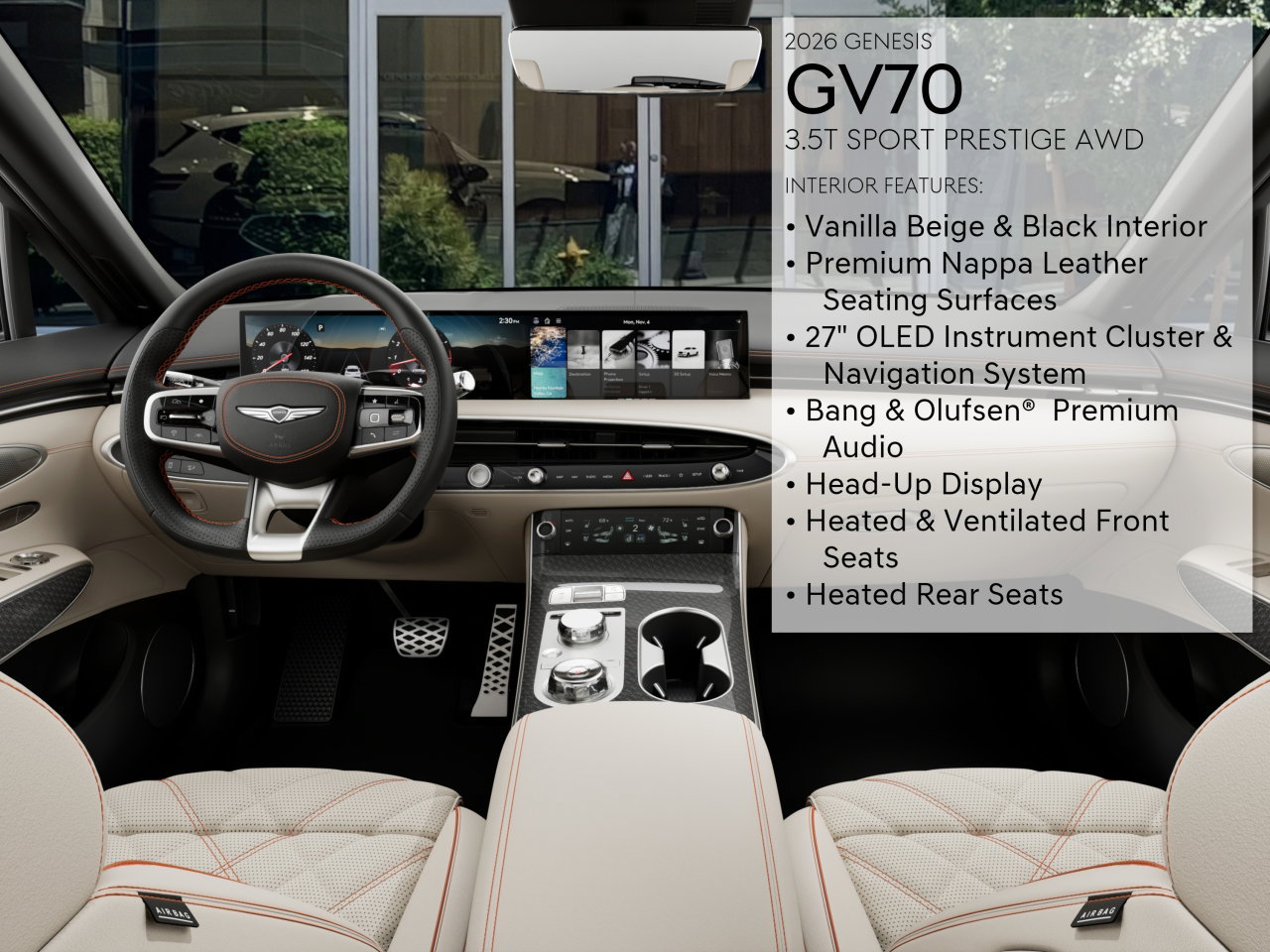 New 2026 Genesis GV70 3.5T Sport Prestige AWD/4WD image 17