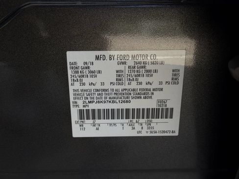 Used 2019 Lincoln Nautilus Select w/ Class II Trailer Tow Package AWD/4WD image 29