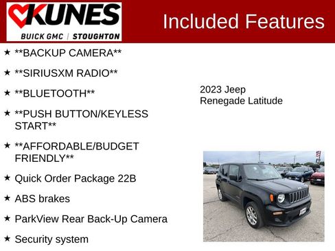 Used 2023 Jeep Renegade Latitude AWD/4WD image 2