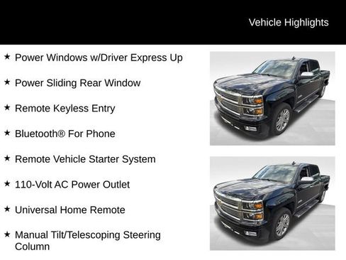 Used 2015 Chevrolet Silverado 1500 High Country w/ High Country Premium Package AWD/4WD image 7