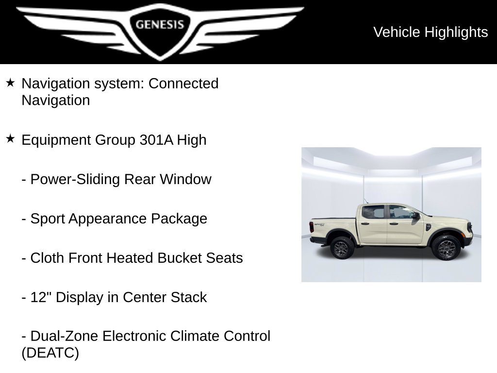 Used 2025 Ford Ranger XLT w/ Equipment Group 301A High AWD/4WD image 8