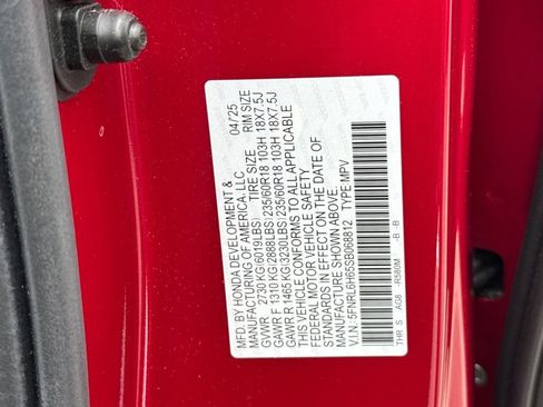 Certified 2025 Honda Odyssey EX-L image 37