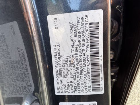 Used 2026 Honda Accord SE image 30