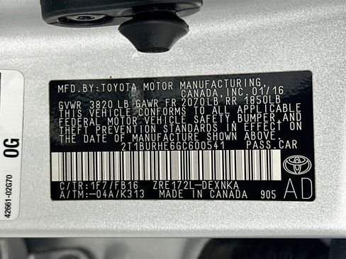 Used 2016 Toyota Corolla LE image 29