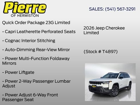 New 2026 Jeep Cherokee Limited AWD/4WD image 6