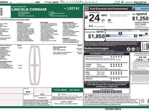 Certified 2023 Lincoln Corsair Reserve w/ Equipment Group 201A image 35