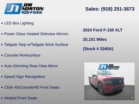 Used 2024 Ford F150 XLT w/ Equipment Group 303A High AWD/4WD image 17