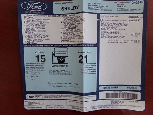 Used 2007 Ford Mustang Shelby GT500 RWD image 41