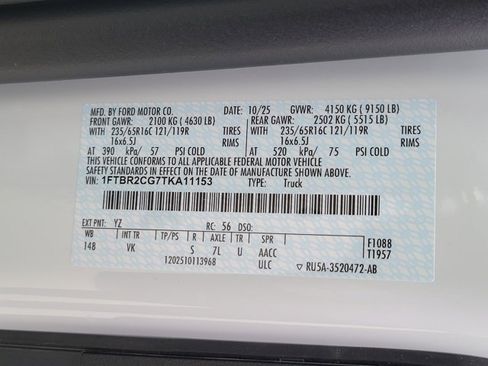 New 2026 Ford Transit 250 148 Medium Roof Extended AWD image 14