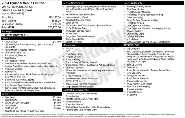 Certified 2024 Hyundai Venue Limited FWD image 10
