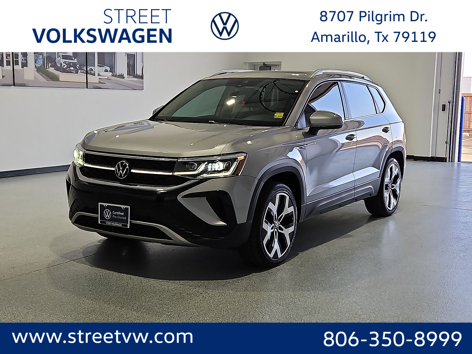 Certified 2023 Volkswagen Taos SEL AWD/4WD image 1