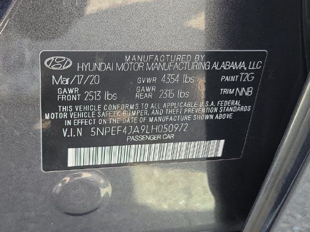 Used 2020 Hyundai Sonata SEL w/ Convenience Package FWD image 30