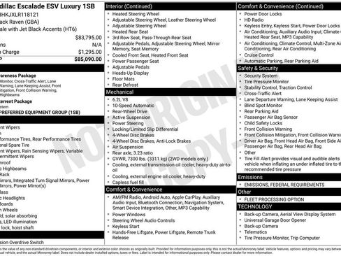 Used 2020 Cadillac Escalade ESV Luxury image 7